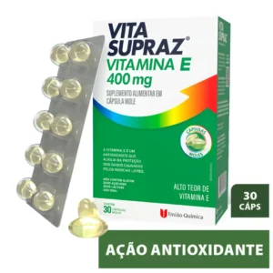 Vitamina E 400mg Vita Supraz 30 cápsulas antioxidante