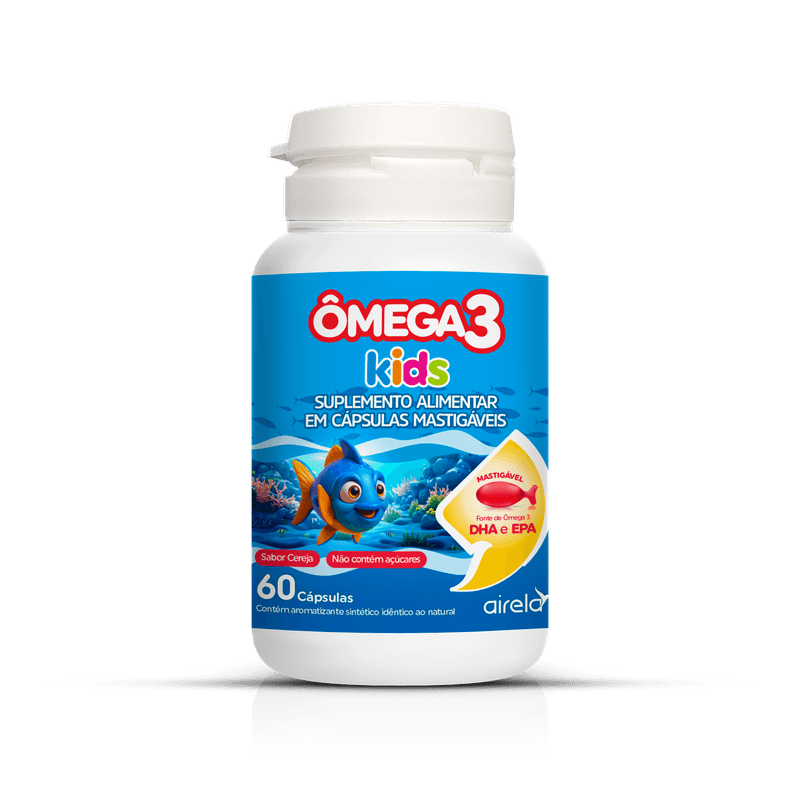 Ômega Kids 450mg 60cap Mast Cereja - Airela - Imagem 2