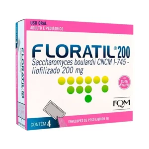 Floratil 200mg Sabor Tutti-Frutti 4 Envelopes