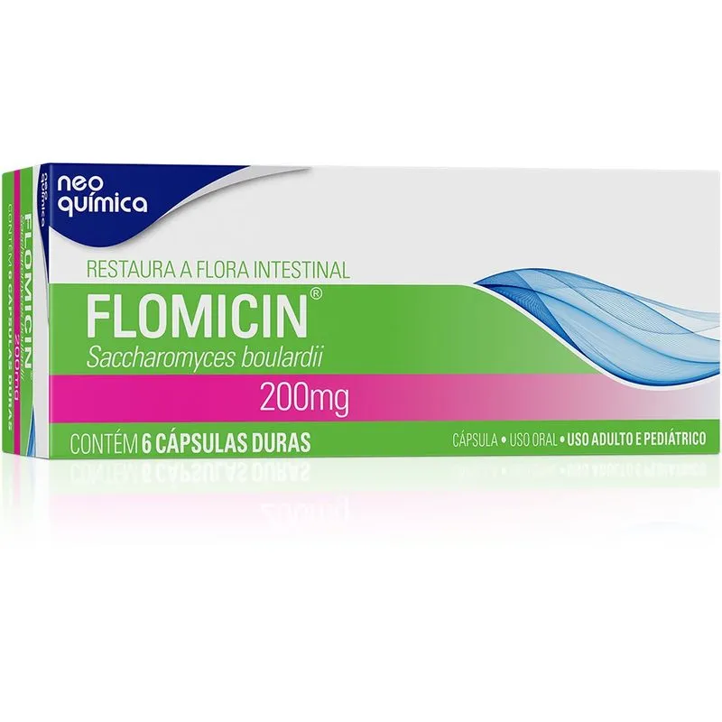 Flomicin 200mg Neo Química 6 Cápsulas