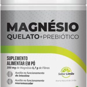 Katiguá, Magnézio Quelato, Com Prebiótico 240g, Sabor Limão, 240 Gramas