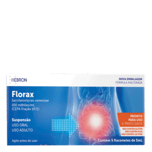 Antidiarreico Florax 100 milhões/ml 5 Flaconetes