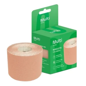 Fita Kinésio Multilaser Muscle Fix Bege 5cm X 5m