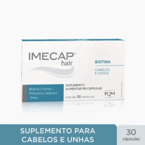 imecap hair suplemento cabelo pele unhas 30 capsulas