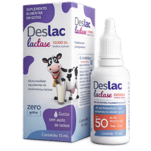 Deslac Lactase Gotas 15Ml Intolerância Lactose - Maxinutri Sabor sem Sabor
