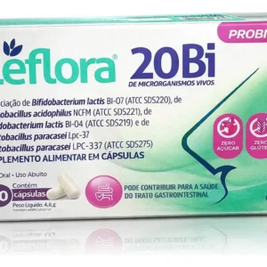 Leflora 20bi 10 Cápsulas Flora Intestinal Sem Sabor