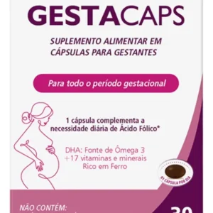 Gestacaps Supravit 30 cápsulas suplemento para gestantes com DHA