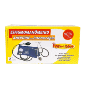 Esfigmomanômetro aneroide Premium com estetoscópio