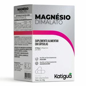 Magnésio Dimalato 210mg de magnésio 60-CAPS
