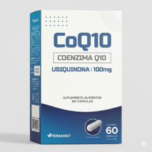 CoQ10 60 Cápsulas 100mg Coenzima Q10  Herbamed