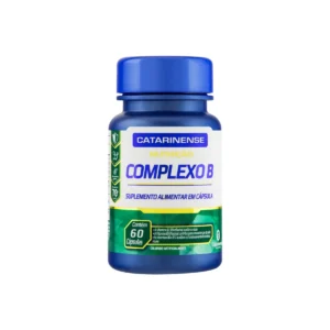 Complexo B Catarinense Nutrição 60 cápsulas vitaminas B1 B2 B3 B5 B6 B7 B9 B12