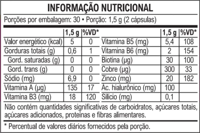 Hyaluronic Hair Vitafor 60 Cápsulas - Imagem 4