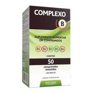 Complexo B Arte Nativa 50 comprimidos vitaminas B1 B2 B3 B5 B6
