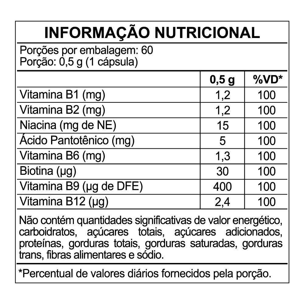 Complexo B 60 Cápsulas – Herbamed - Imagem 2