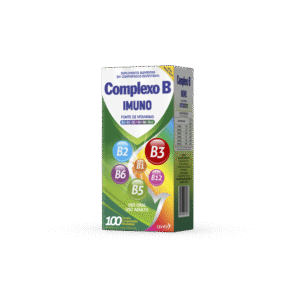 Complexo B Imuno Airela 100 comprimidos vitaminas B1 B2 B3 B5 B6 B12