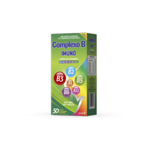 Complexo B Imuno Airela 50 comprimidos vitaminas B1 B2 B3 B5 B6 B12