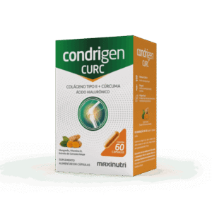 Condrigen Curc Maxinutri 60 cápsulas suplemento com colágeno tipo 2, cúrcuma e ácido hialurônico para articulações