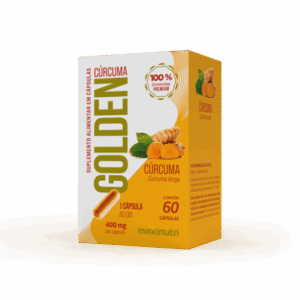 Cúrcuma Golden Maxinutri 60 cápsulas suplemento natural com curcuma longa 400mg