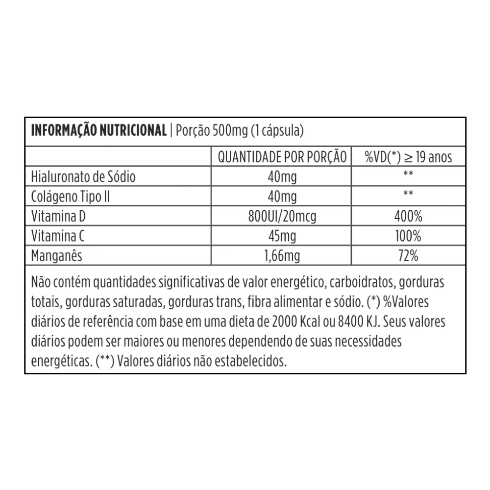 FlexiGold HA Colágeno Tipo II 30 Cápsulas Herbamed - Imagem 2