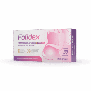 Folidex metilfolato 30 cápsulas Maxinutri ácido fólico ativo