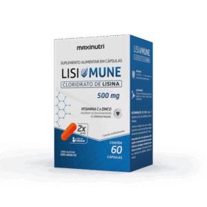 Lisimune Maxinutri lisina 500mg vitamina C e zinco 60 cápsulas