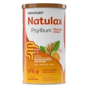 Natulax Psyllium Lata 176G Sabor Laranja