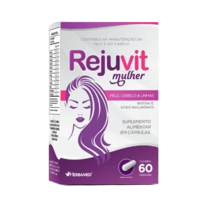 Rejuvit Mulher Herbamed suplemento pele cabelo unhas 60 cápsulas