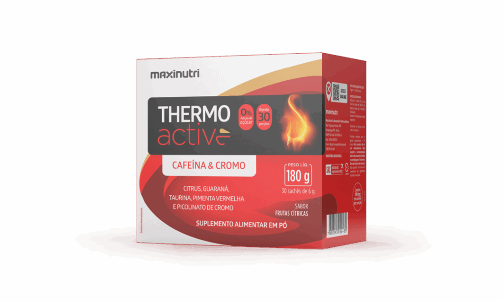 Thermo Active sachê termogênico frutas cítricas 30 unidades maxinutri