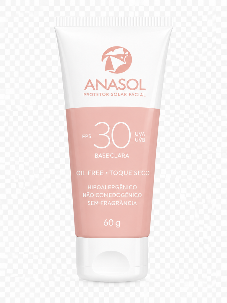 Protetor solar facial Anasol base clara Fps 30 60g - Imagem 3