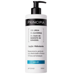 Loção hidratante Principia LH-01 10% ureia 500ml com glicerina e óleo de girassol