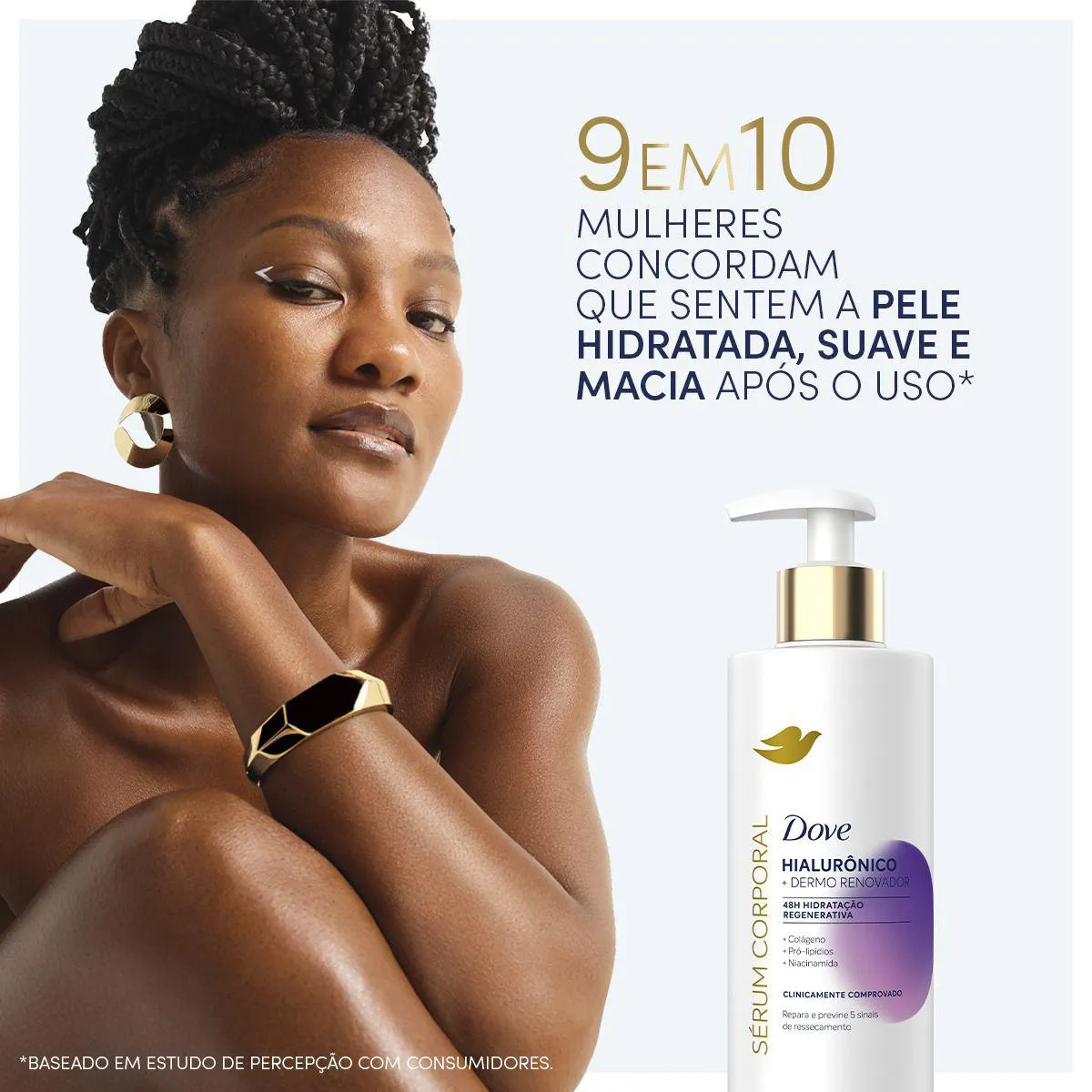 Sérum Corporal Dove Hialurônico + Dermo Renovador 380ml - Imagem 4