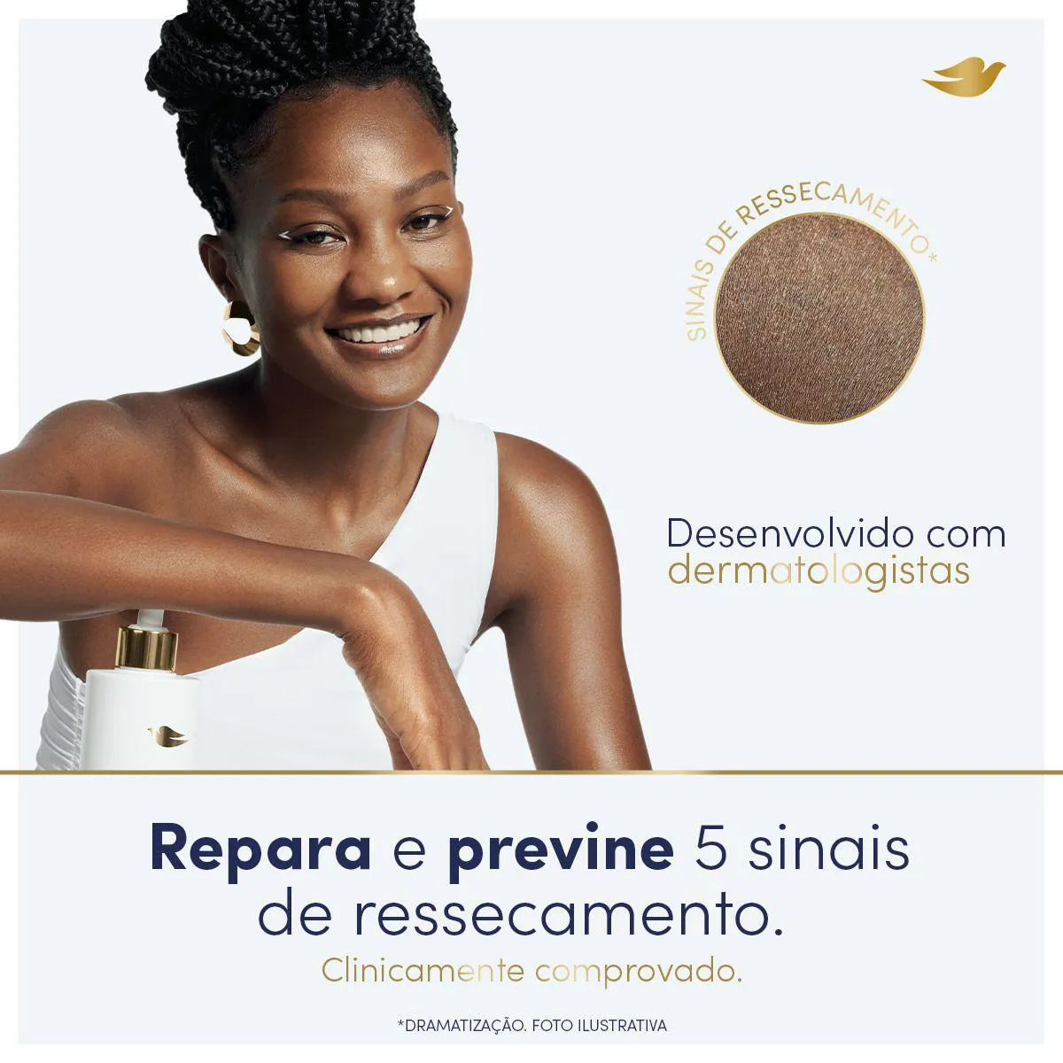 Sérum Corporal Dove Hialurônico + Dermo Renovador 380ml - Imagem 3