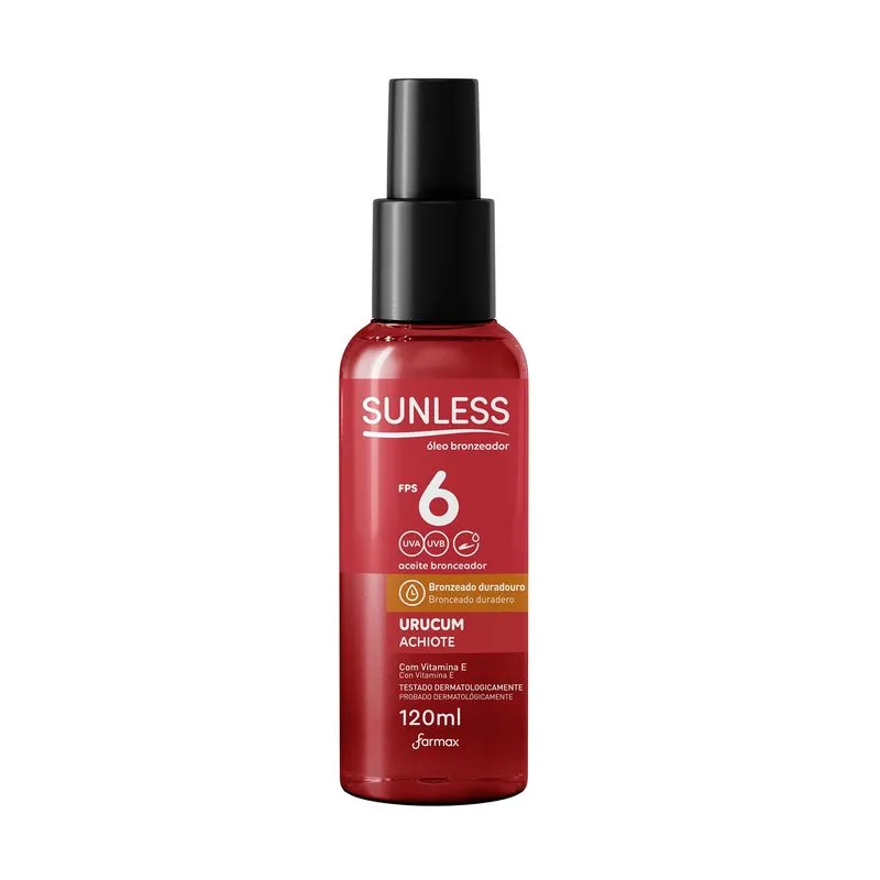 Óleo Bronzeador Spray Urucum Sunless Fps6 120ml