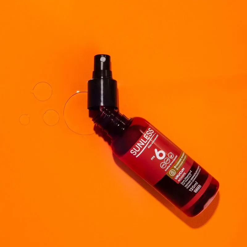 Óleo Bronzeador Spray Urucum Sunless Fps6 120ml - Imagem 2