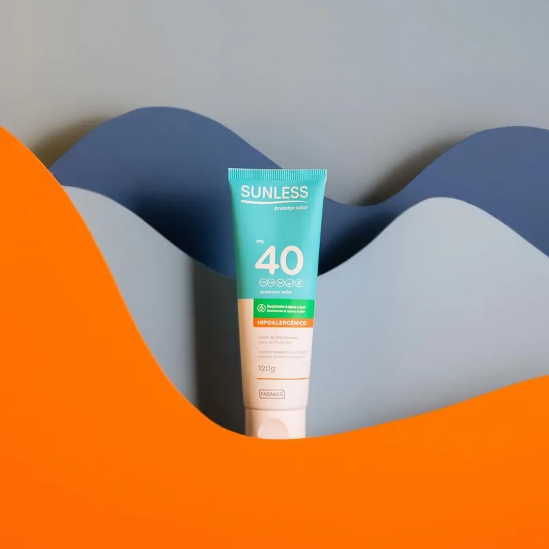 Protetor Solar Sunless FPS 40 Hipoalergênico 120g - Imagem 3