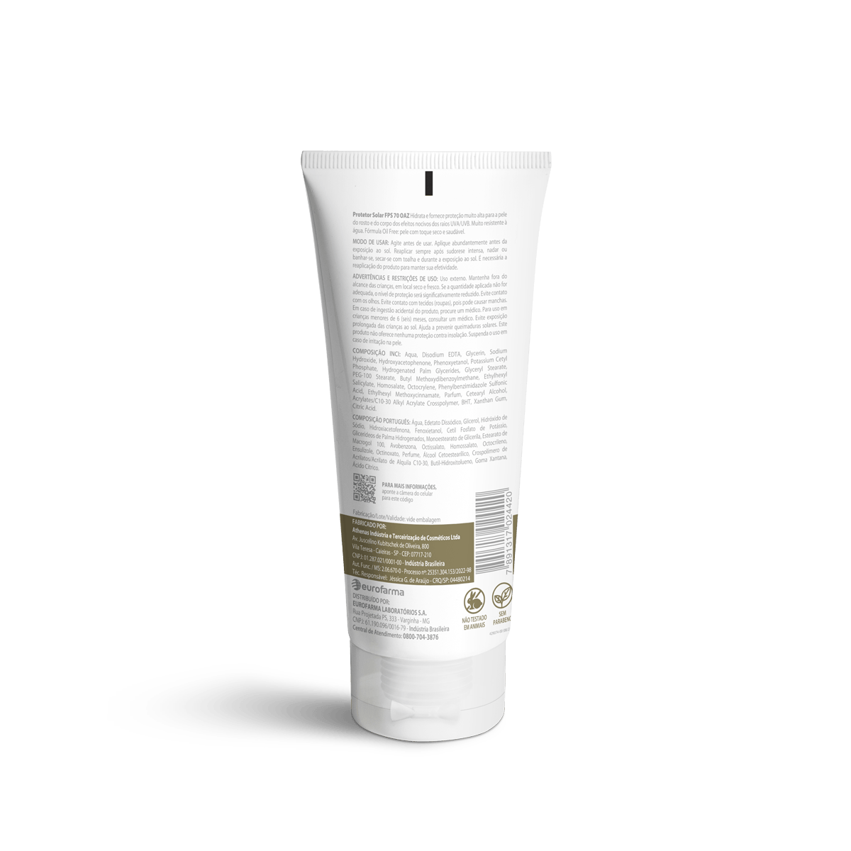 Protetor solar corporal e facial OAZ FPS 70 200ml - Imagem 5