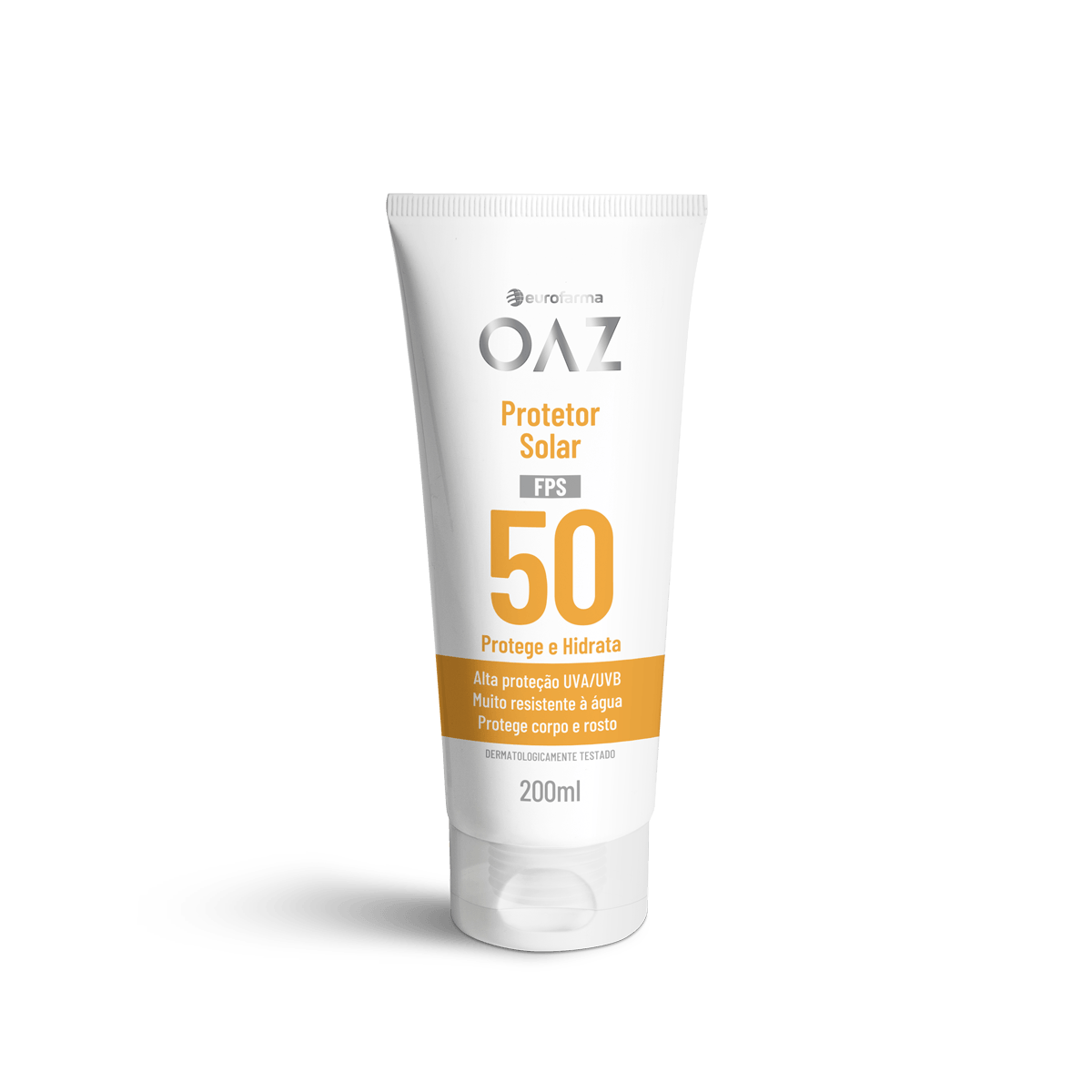 Protetor solar corporal e facial OAZ FPS 50 200ml