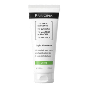 Loção hidratante Principia LH-02 pantenol glicerina pele sensível 200ml