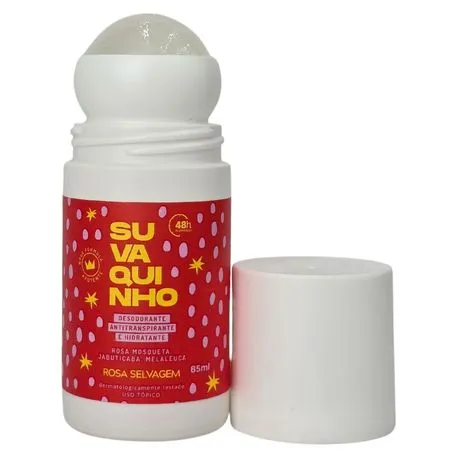 Desodorantes roll-on Rosa Selvagem Suvaquinho Vegano 48h 85ml - Imagem 3