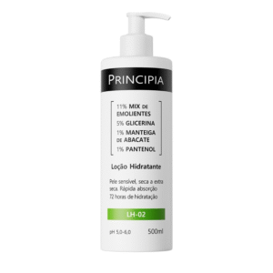 Loção Hidratante Principia LH-02 500ml para pele seca e sensível