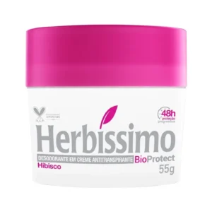 Desodorante Em Creme Herbissimo Bioprotect Hibisco 48h 55g