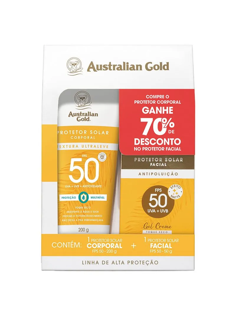 Protetor Australian Gold 200+50gr Fps50 Gel Promocional
