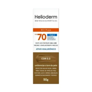 Protetor Solar Facial Helioderm FPS70 Cor 5.0 50g