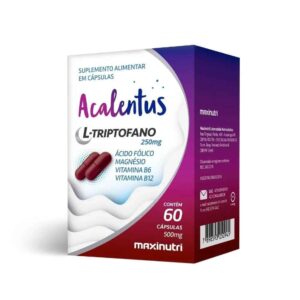 acalentus l triptofano maxinutri 250mg 60 capsulas sono