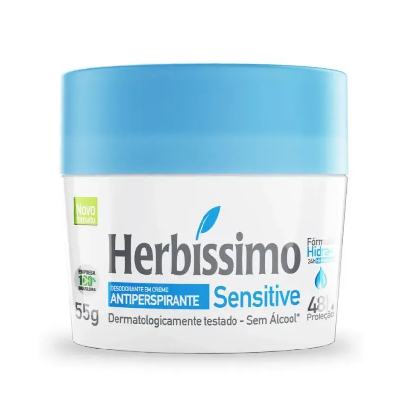 Desodorante em Creme Herbíssimo Sensitive 48h 55g