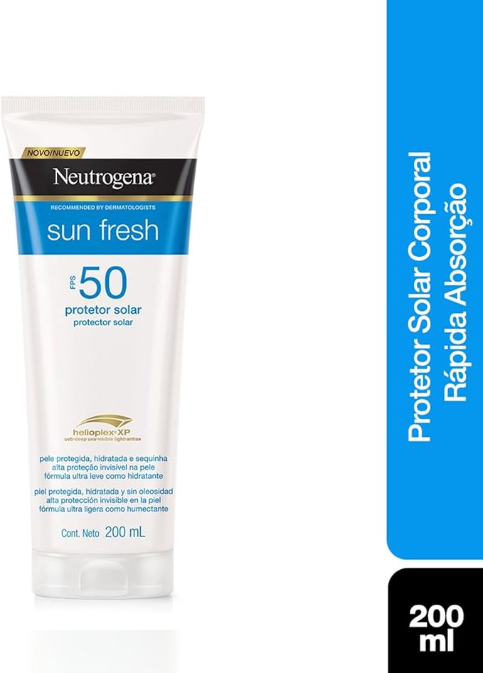 Protetor solar corporal Neutrogena sun fresh FPS 50 200ml - Imagem 2