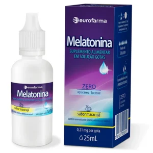 melatonina gotas eurofarma 25ml sabor maracujá