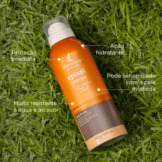 Protetor solar corporal e facial Bruma Aerosol Episol Intense FPS 50 200ml - Imagem 2