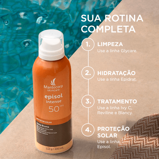 Protetor solar corporal e facial Bruma Aerosol Episol Intense FPS 50 200ml - Imagem 6