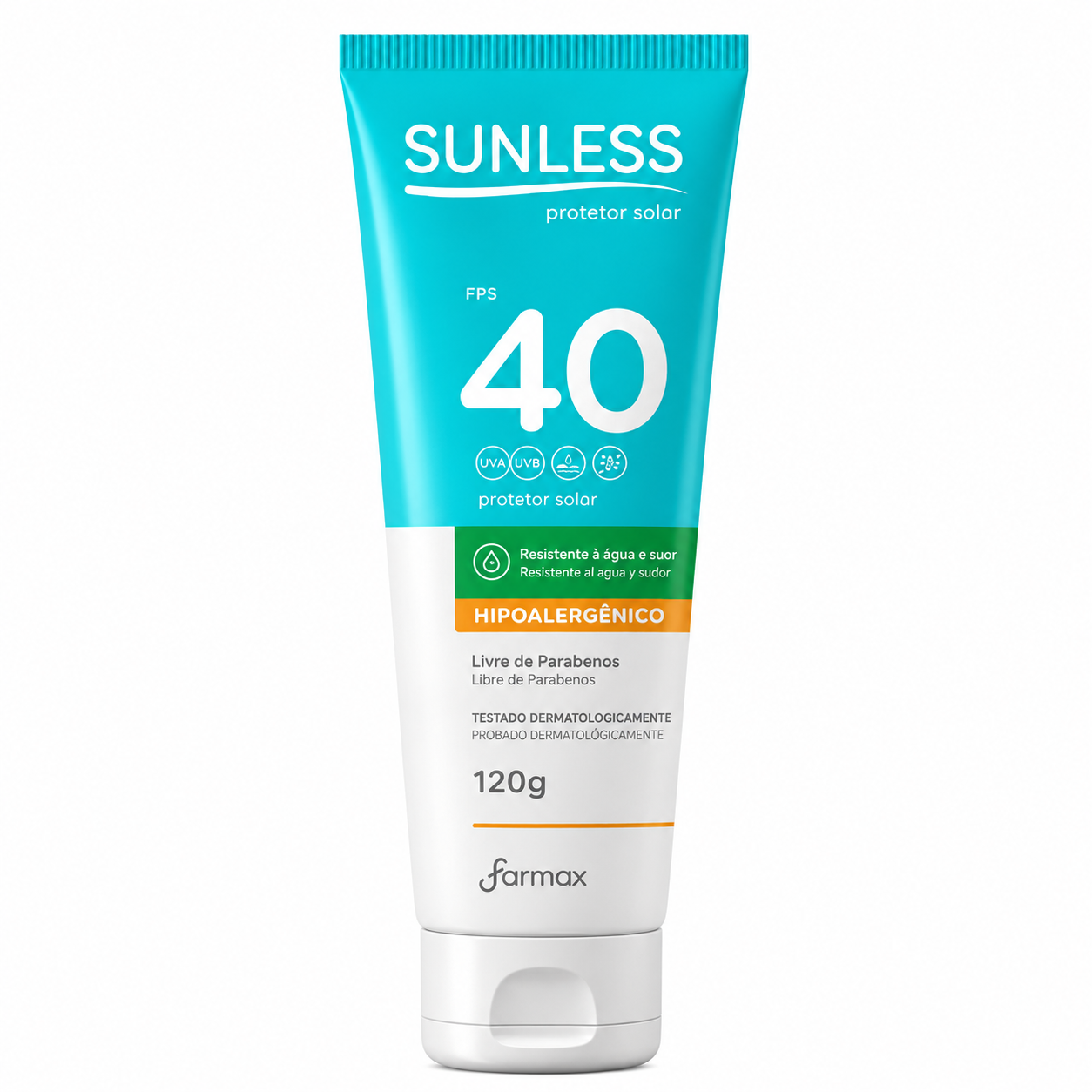 Protetor Solar Sunless FPS 40 Hipoalergênico 120g